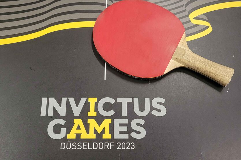 Reichlich Werbung wurde auch für die Invictus Games 2023 gemacht, die vom 9. bis 16. September in Düsseldorf stattfinden. 