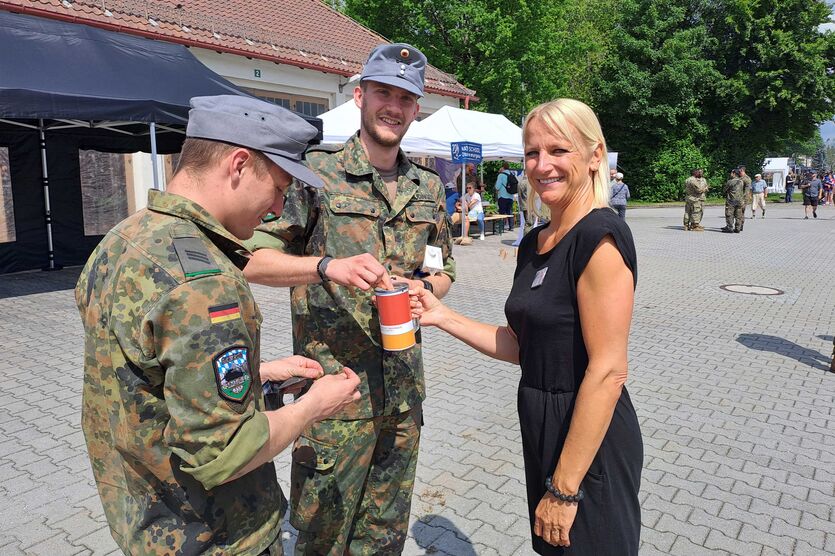 Spendensammlung am Tag der Bundeswehr in Murnau 