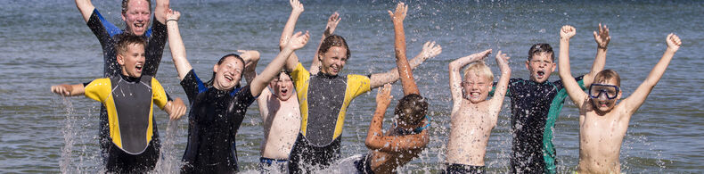 Jugendcamp Prora auf Rügen an der Ostsee - Viel Spaß im Wasser