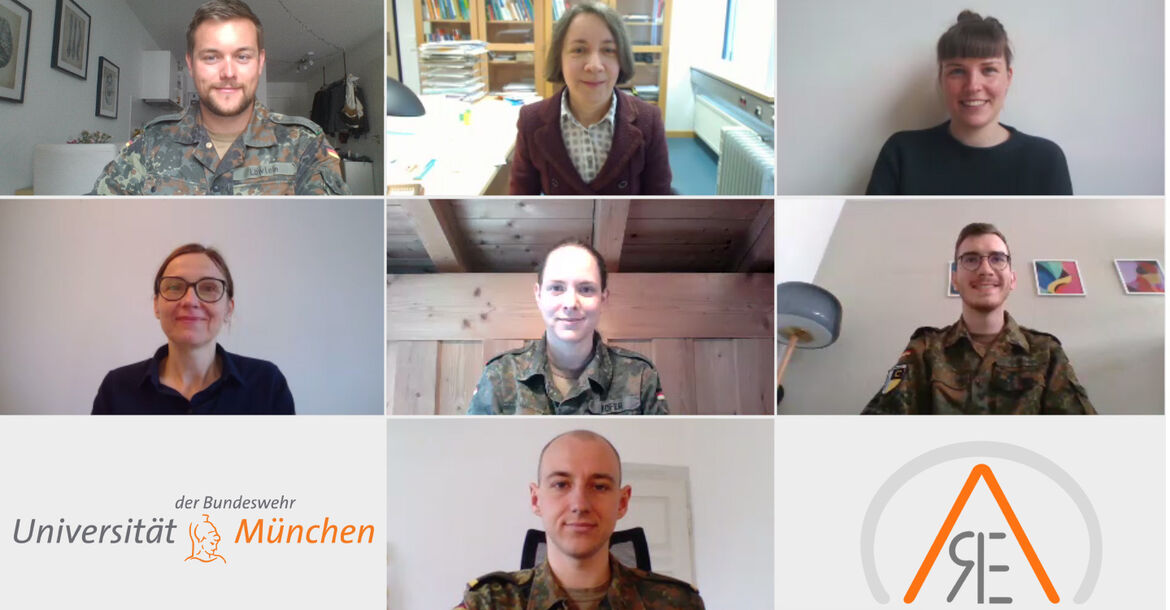 Per Videokonferenz bieten Studierende der Universität der Bundeswehr Lernhilfe an. 