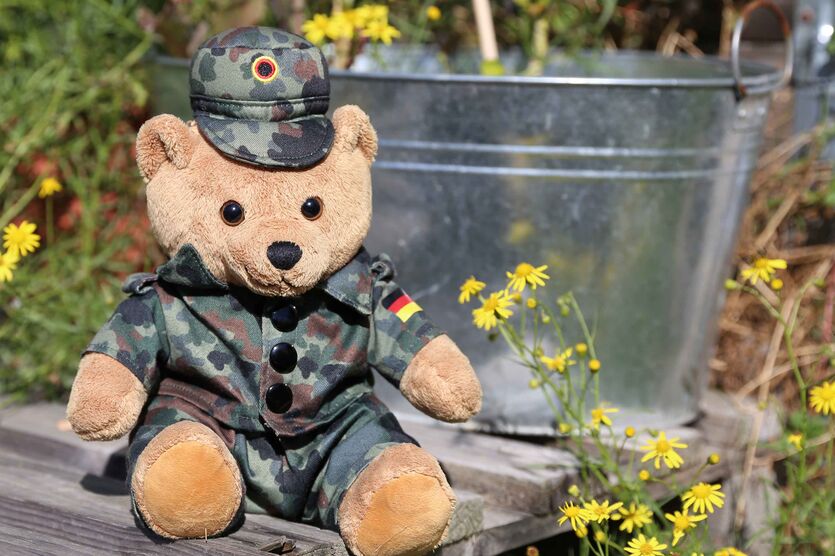 Die LH Bundeswehr Bekleidungsgesellschaft trat mit einer „bärigen“ Idee an das Sozialwerk heran. Unter dem Motto „Bei uns ist der Bär los“ wurden Teddybären in Uniformen der Teilstreitkräfte auf den Markt gebracht. 
