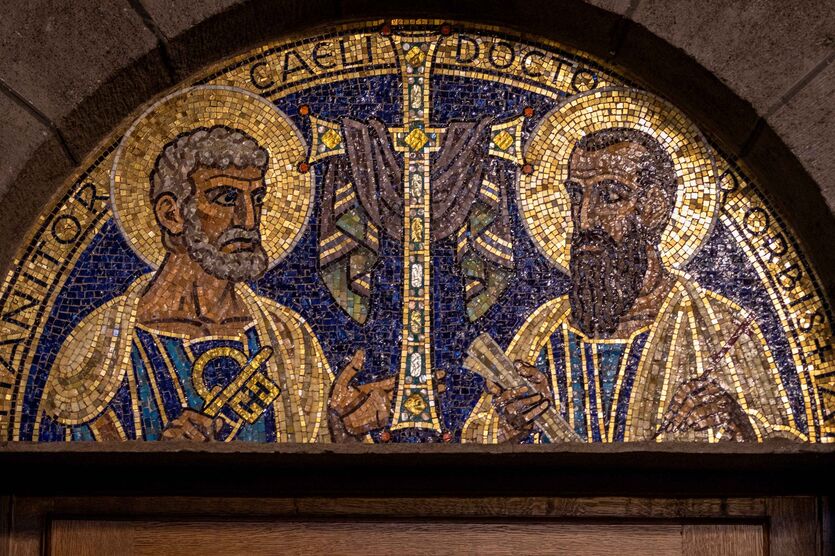 Mosaikbild in der Abtei 