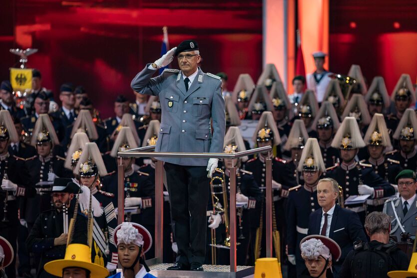 Das Große Finale des Musikfests der Bundeswehr 2019 unter der Gesamtleitung von Oberst Christoph Lieder 