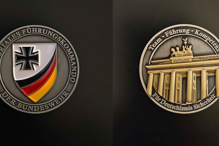Der neue „Coin“ des Territorialen Führungskommandos der Bundeswehr in Berlin.