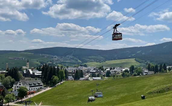Ein herzliches "Glück Auf" in Oberwiesenthal, der höchstgelegenen Stadt Deutschlands. 