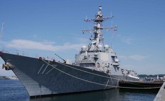 Eins der Highlights der Kieler Woche: der US-amerikanische Lenkwaffenzerstörer „USS Paul Ignatius“