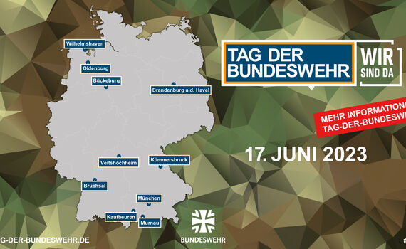 An deutschlandweit zehn Standorten heißt die Bundeswehr und das Bundeswehr-Sozialwerk am 17. Juni die Besucherinnen und Besucher herzlich willkommen.